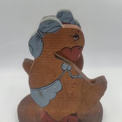 Wooden Goose Napkin Holder