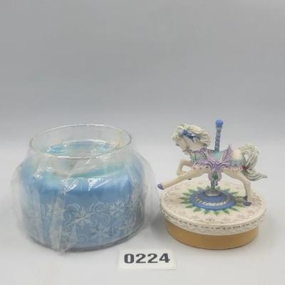 Luminous Treasures Carousel Candle