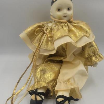 Vintage Porcelain Send In The Clowns Doll