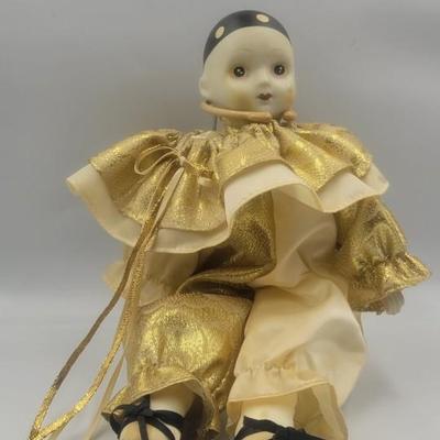 Vintage Porcelain Send In The Clowns Doll