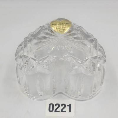 1992 FTD Leaded Crystal Dish