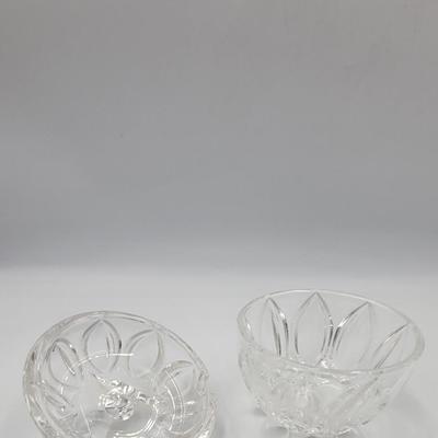Crystal Apple Sugar Dish