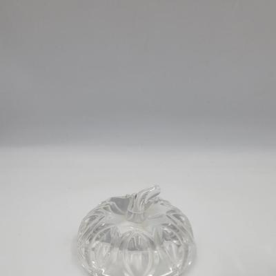 Crystal Apple Sugar Dish