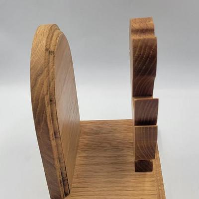 Oak Jayhawk Napkin Holder