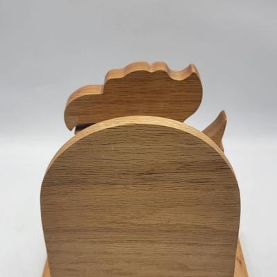 Oak Jayhawk Napkin Holder