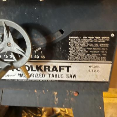 Toolcraft Motorized Tablesaw