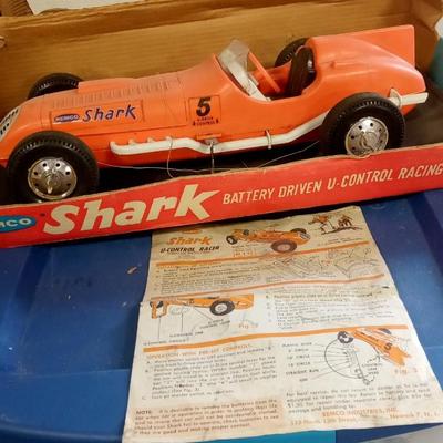 LOT 145  TWO VINTAGE REMCO BATTERY DRIVEN AND CONTRO CARS