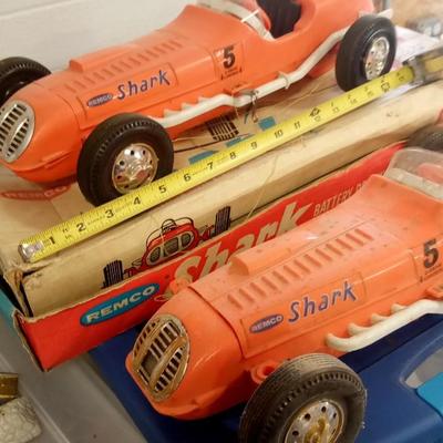 LOT 145  TWO VINTAGE REMCO BATTERY DRIVEN AND CONTRO CARS