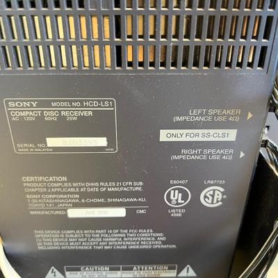 Sony CMT LS1 Stereo/CD Player