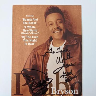 Peabo Bryson signed photo card