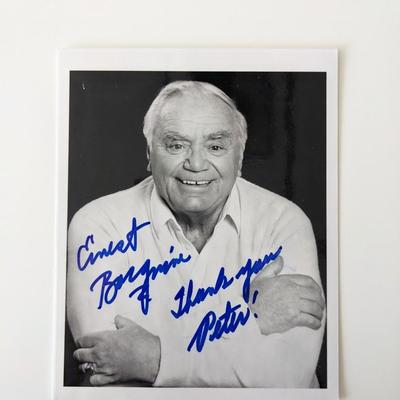 Ernest Borgnine signed photo