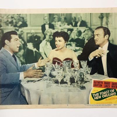 The Toast of New Orleans original 1950 vintage lobby card