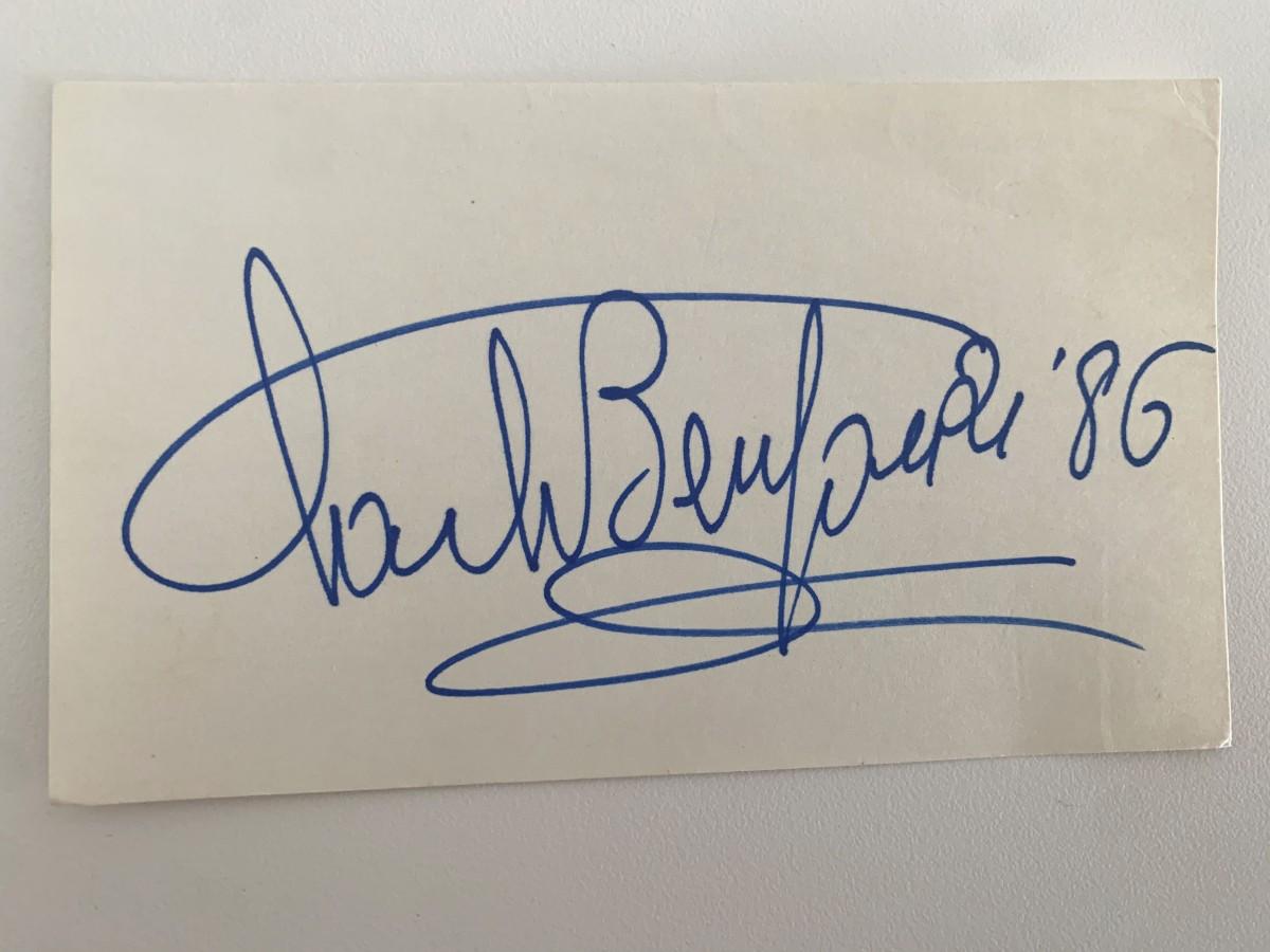 Opera Star Carlo Bergonzi original signature | EstateSales.org