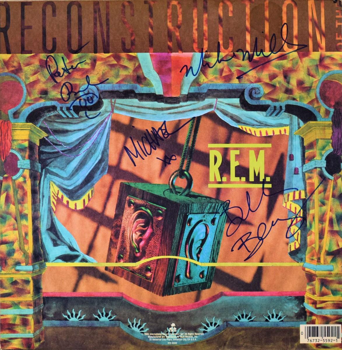 R.E.M. signed Fables of the Reconstruction album