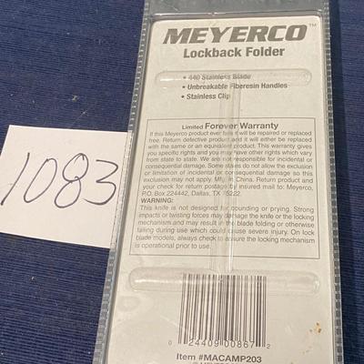 Meyerco Lockback Folder Knife