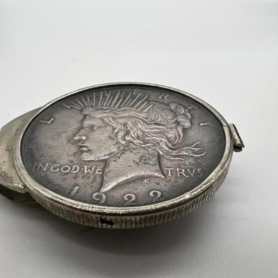 1922 Peace Dollar Silver Money Clip