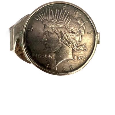1922 Peace Dollar Silver Money Clip