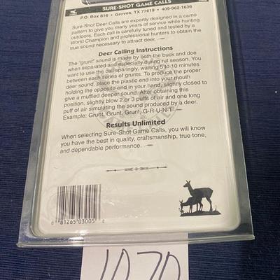 Sure -Shot Grunt Deer Call