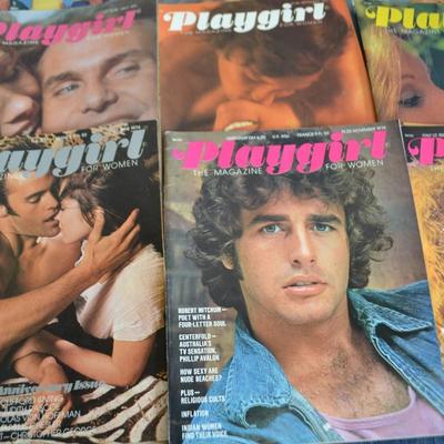 LOT 196 COLLECTION OF VINTAGE PLAYGIRL MAGAZINES (24 MAGAZINES)