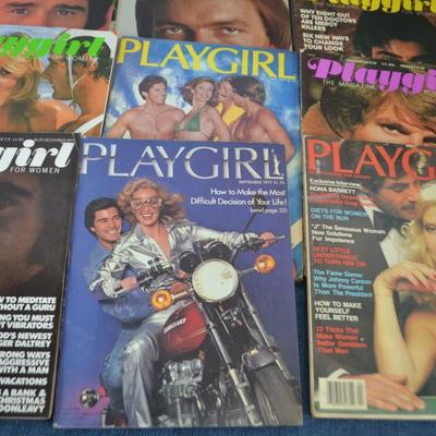 LOT 197. COLLECTION OF VINTAGE PLAYGIRL MAGAZINES (24 MAGAZINES)