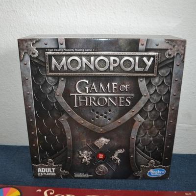 LOT 198 GAME OF THRONES MONOPOLY AND SCRABBLE