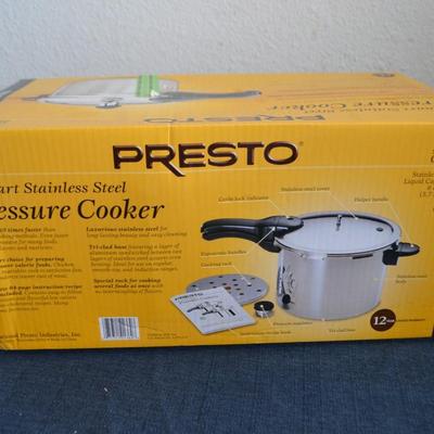 LOT 202. PRESTO PRESSURE COOKER NEW IN BOX
