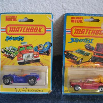 LOT 209. TWO VINTAGE MATCHBOX CARS STILL IN PACKAGE