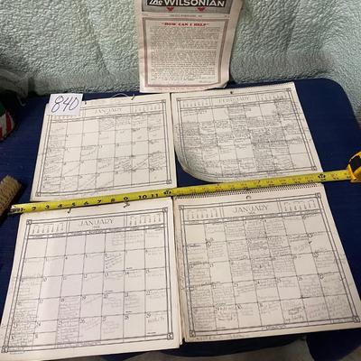 Vintage Calendar Diary