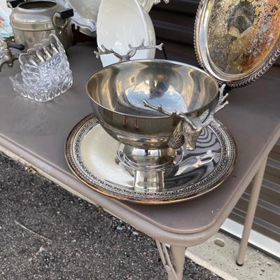 AN ASSORTMENT OF SILVER-PLATED ITEMS AND SOME OTHER GOODS ðŸ˜