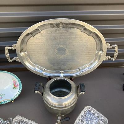 AN ASSORTMENT OF SILVER-PLATED ITEMS AND SOME OTHER GOODS ðŸ˜