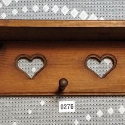 Coat Rack with Heart Shapes