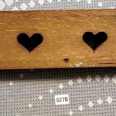 Coat Rack with Heart Shapes