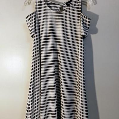 Sugar Lips Black and White Striped Dress
