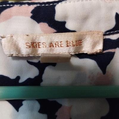 Skies Are Blue Flowered Dress Shirt