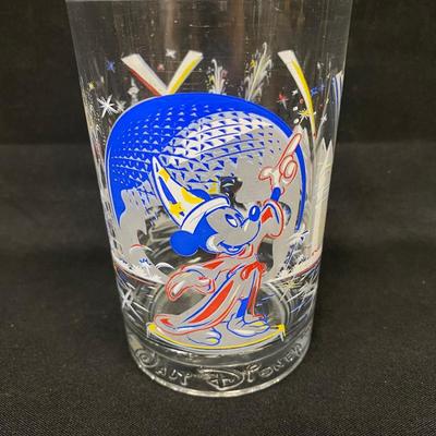 Collectible Walt Disney Remember the Magic 25th Anniversary Mickey Mouse Epcot Drink Glass