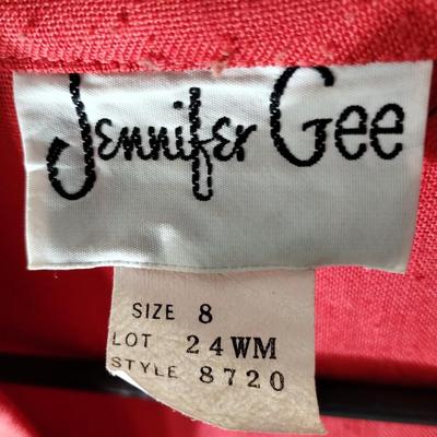 Jennifer Gee Red Long Sleeve Shirt