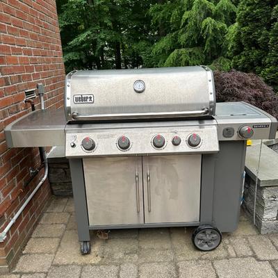 Weber Genesis grill with cover