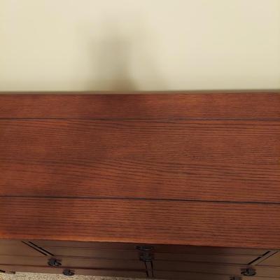 Dark Oak Six Drawer Dresser (BB2-BBL)