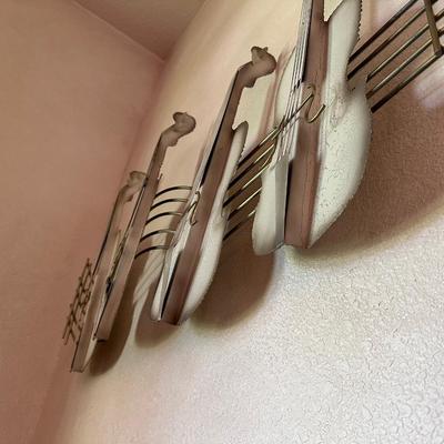 CURTIS JERE STYLE MUSICAL INSTRUMENT WALL SCULPTURE