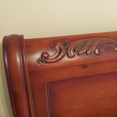 King Size Solid Wood Sleigh Bed (BB2-BBL)