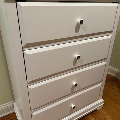Tall white dresser