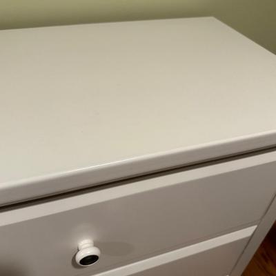 Tall white dresser