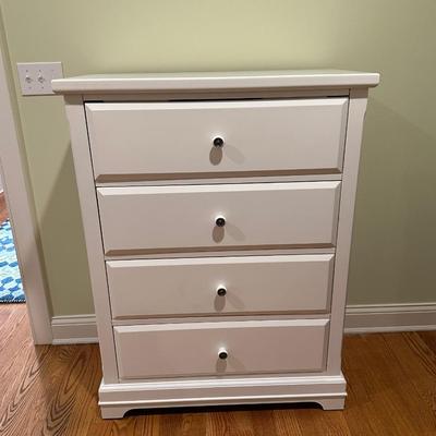 Tall white dresser
