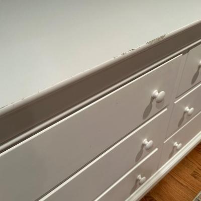 White long dresser