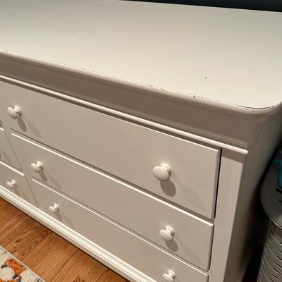White long dresser