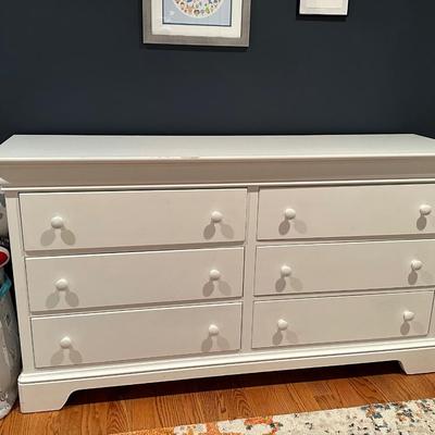 White long dresser
