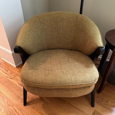 Green accent chair