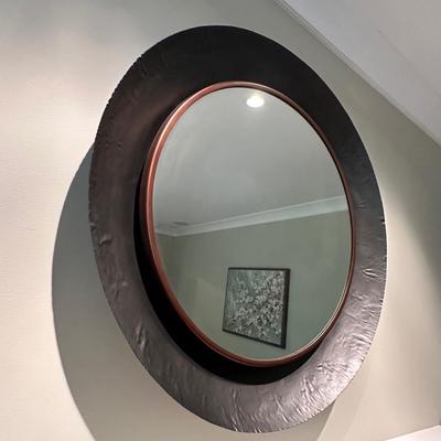 Crate and Barrel round mirror
