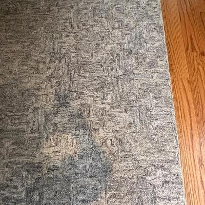 Crate and Barrel gray rug