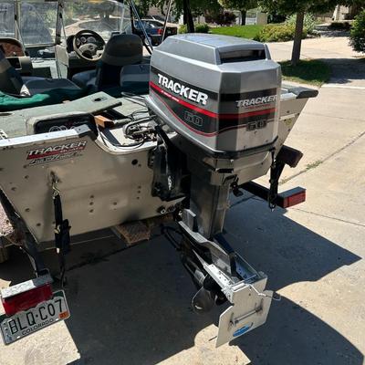 2000 Tracker Pro-deep V16 Fishing Boat w/Trailstar Trailer